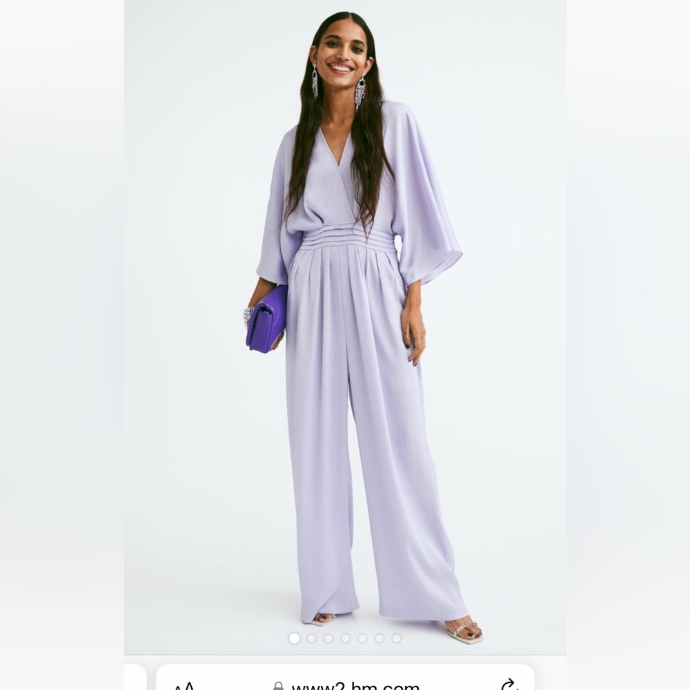 Light Purple H&M crepe jumpsuit size XL
